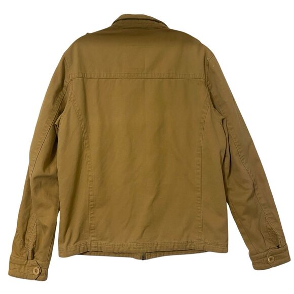 X Ray Military Utility Field Men’s Jacket M Khaki Canvas Zipped Lined Camo - Picture 3 of 10